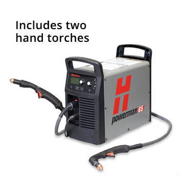 Hypertherm Powermax 65, 75° & 15° Hand Torches, 25’, CPC & Voltage Div.